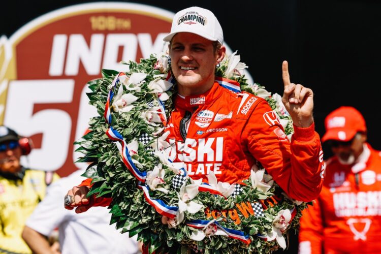 IndyCar: Ericsson’s face to be revealed on Borg-Warner Trophy