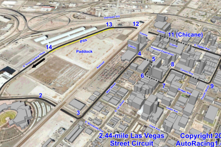 Las Vegas street race location revealed