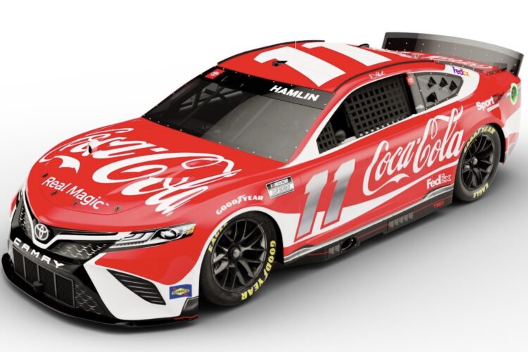 NASCAR: Coca-Cola reveals Denny Hamlin paint scheme