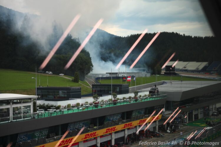 F1: Scenes from a wet Red Bull Ring – Thursday