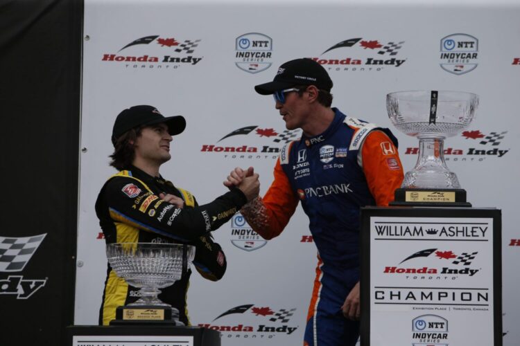 IndyCar: Dixon holds off Herta to win in Toronto