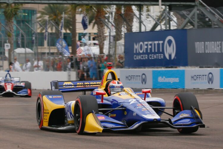 Rossi tops morning IndyCar warmups