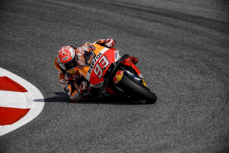 MotoGP Austria: Marquez dominates damp FP3