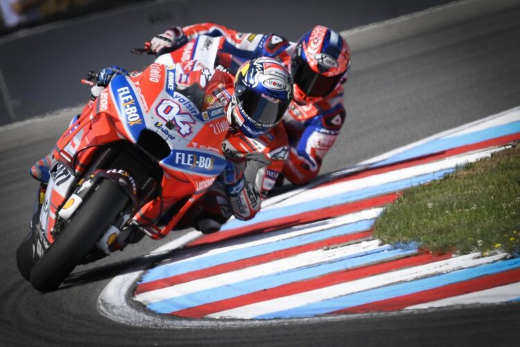 Dovi & Rossi beat Marquez to pole at Brno