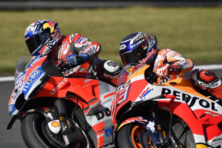 Marquez outduels Dovizioso to win in Motegi, secure title