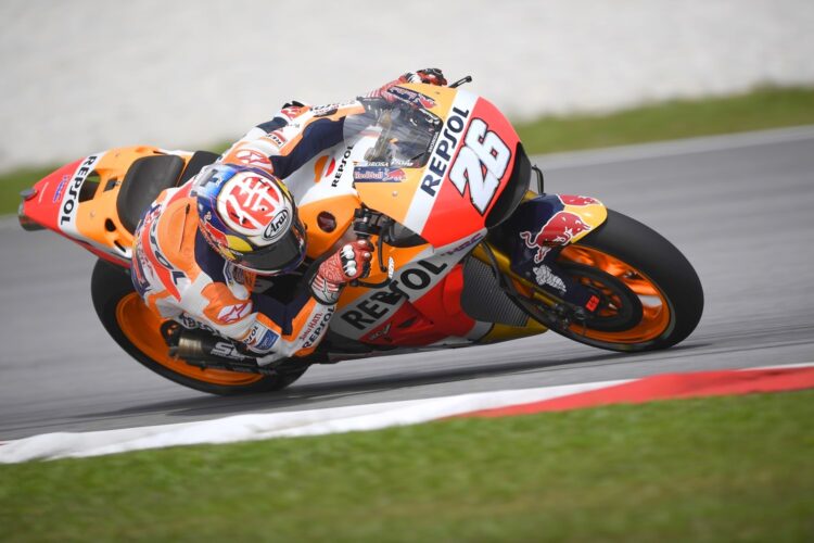 Dani Pedrosa tops the standings on day 1 test in Sepang