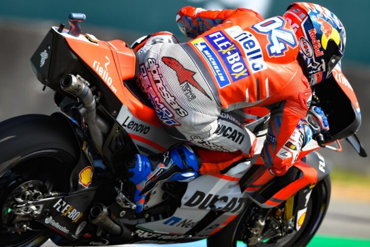 Dovizioso tops FP3, Marquez crashes