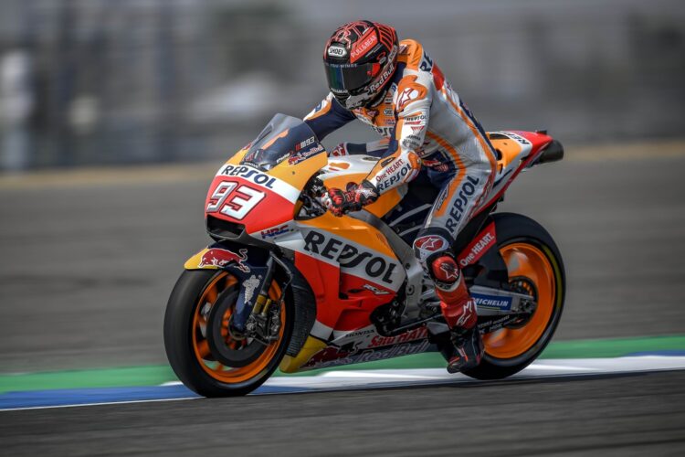 Thailand: Honda’s Marc Marquez ends test day two on top