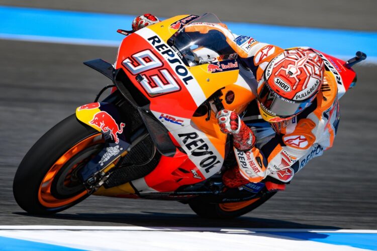 Marquez recovers to take pole in Thailand