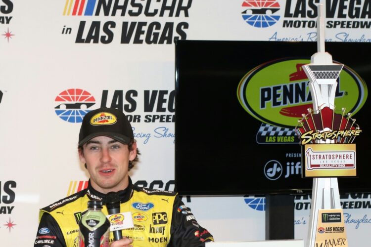 Ryan Blaney Takes Las Vegas Cup Series Pole