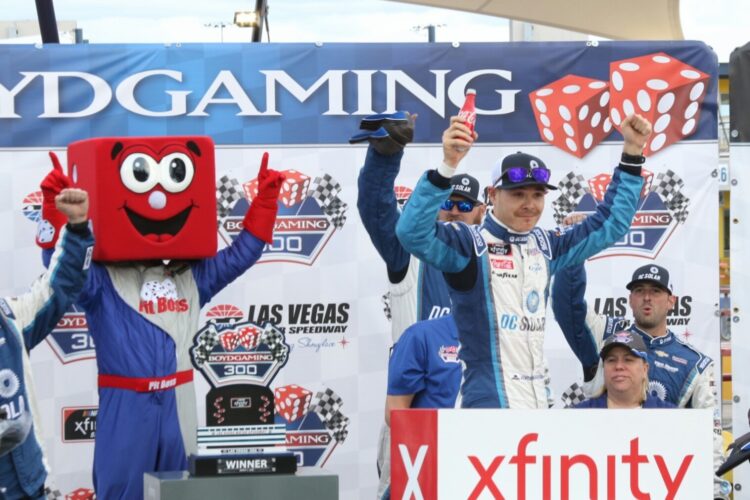 Kyle Larson Scores First Xfinity Win of the Season