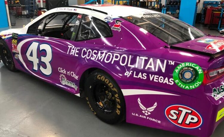 Richard Petty Motorsports No. 43 goes purple for Vegas