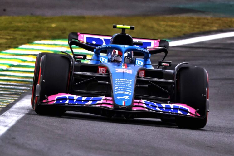 F1: Ocon tops final practice in Brazil