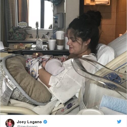 Joey Logano, wife announce birth of son