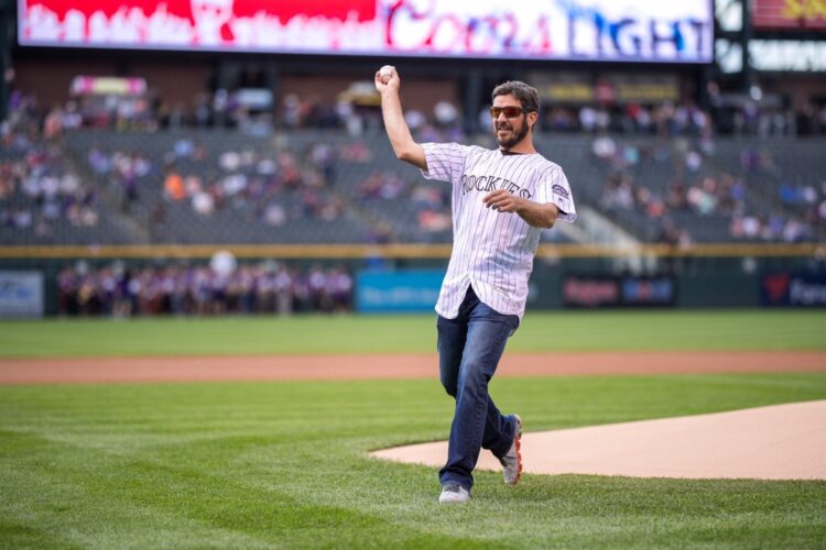 Truex Jr. Throws Out First Pitch at Rockies Game