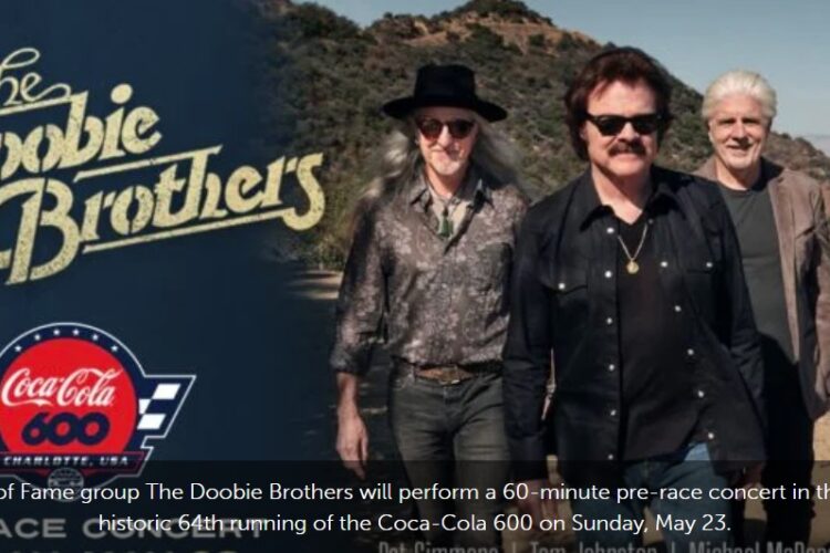 NASCAR: Doobie Brothers to perform prior to Coca-Cola 600