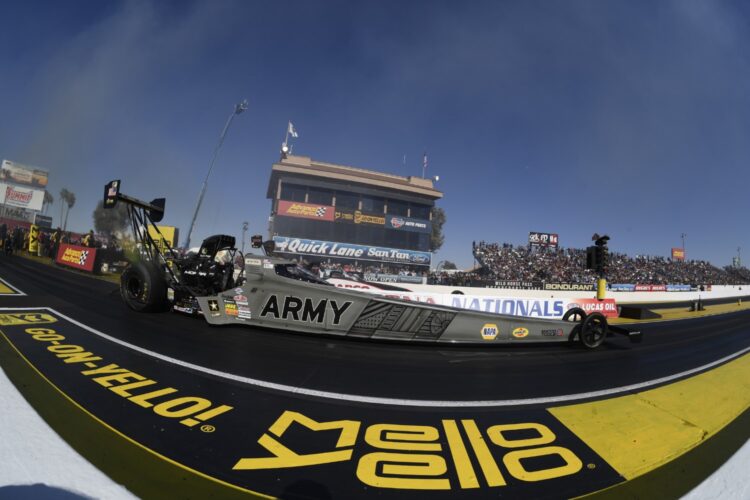 Lack of sponsor sidelines 8-time NHRA champion Tony Schumacher for Pomona