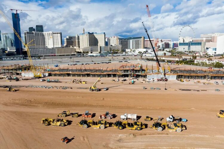 F1: Crews working triple shifts to complete Las Vegas Paddock Building on time