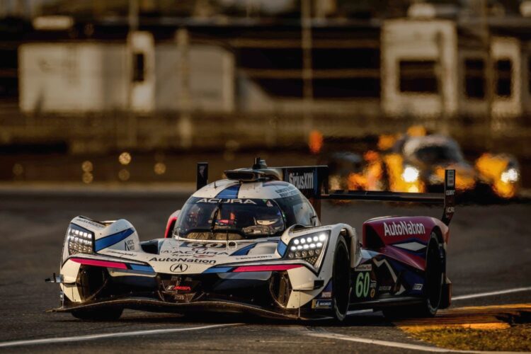 Rolex 24 Hour 18: #60 Acura battles Ganassi Cadillacs as race hits 3/4 mark