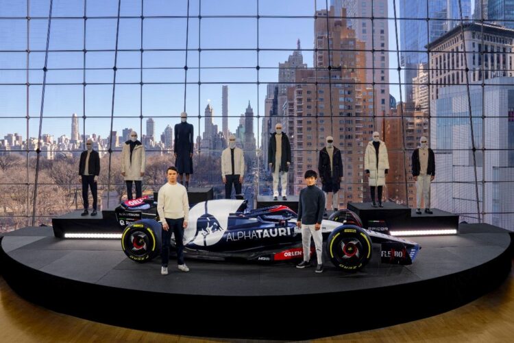 F1: Scuderia AlphaTauri 2023 livery unveiled at NY Fashion Show