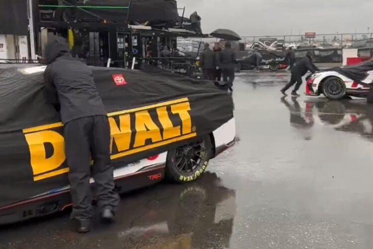 NASCAR: Rain washes out Fontana Cup Qualifying