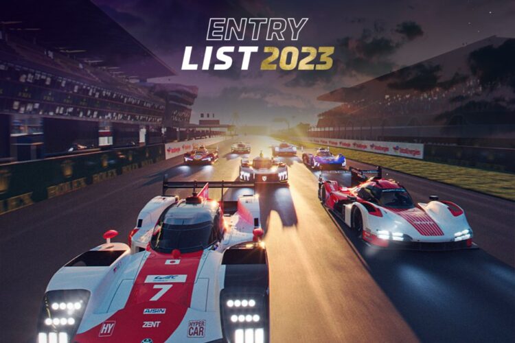 WEC: 2023 24 Hours of Le Mans Entry List Revealed