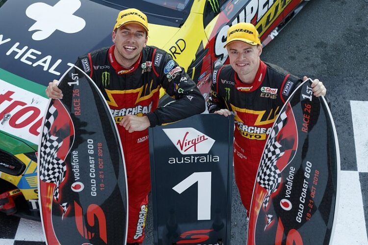 Chaz Mostert, James Moffat win Saturday race at Surfers