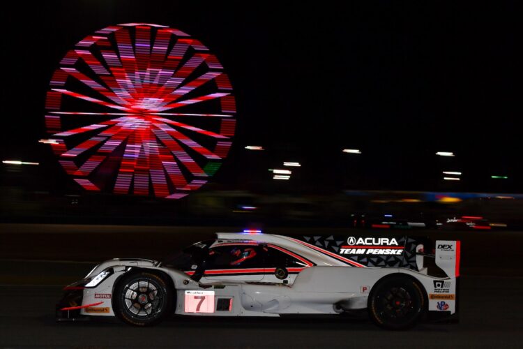 Team Penske leads just past halfway mark of Rolex 24