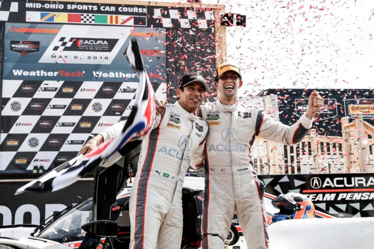 Castroneves, Taylor Lead Acura Sweep at Mid-Ohio