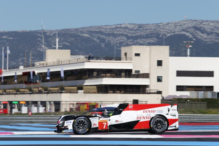 Toyota team happy with Paul Ricard test