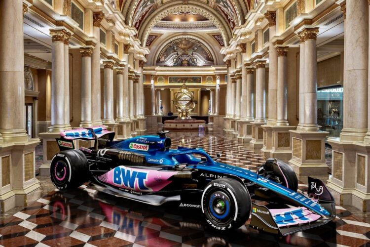 F1: Venetian Resort in Las Vegas signs deal with Alpine F1 team