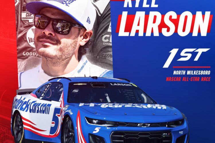 NASCAR: Larson dominates All-Star race at North Wilksboro