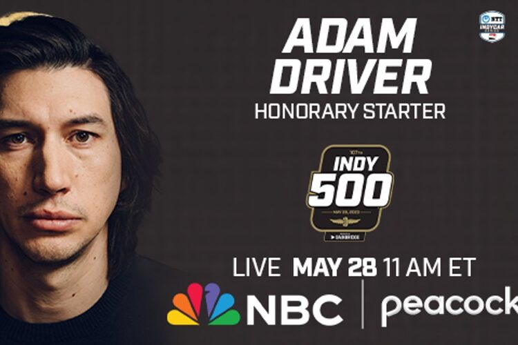 IndyCar: Adam Driver Named Indianapolis 500 Honorary Starter