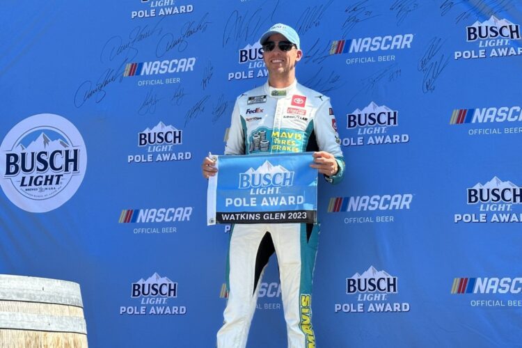 NASCAR: Hamlin wins pole at The Glen