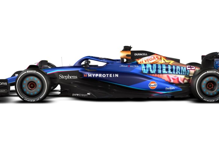 F1: Williams unveils special livery for Las Vegas GP