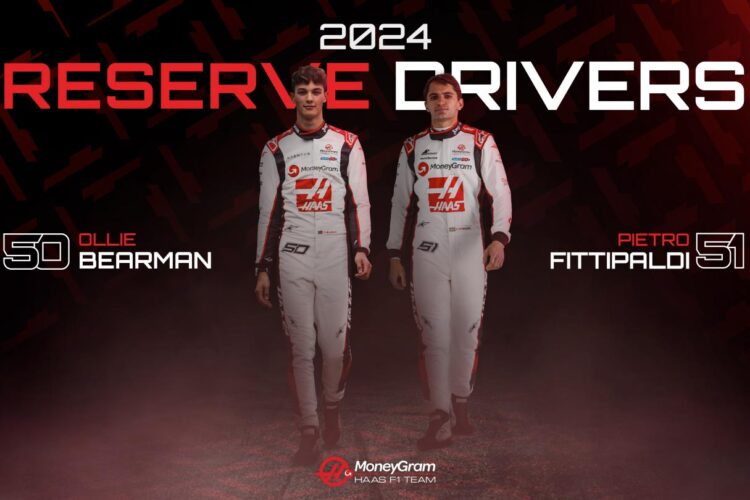 F1 News: Bearman and Fittipaldi confirmed as Reserve Drivers