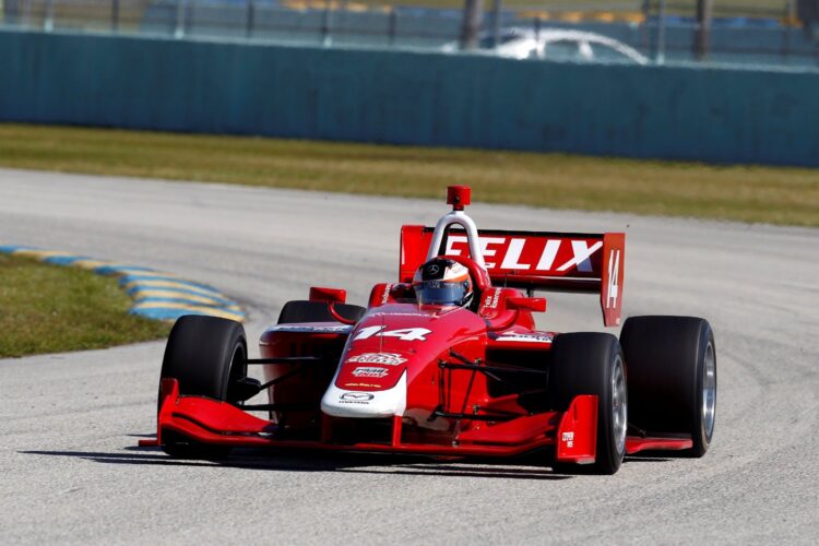 Rosenqvist tops Indy Lights test at Homestead