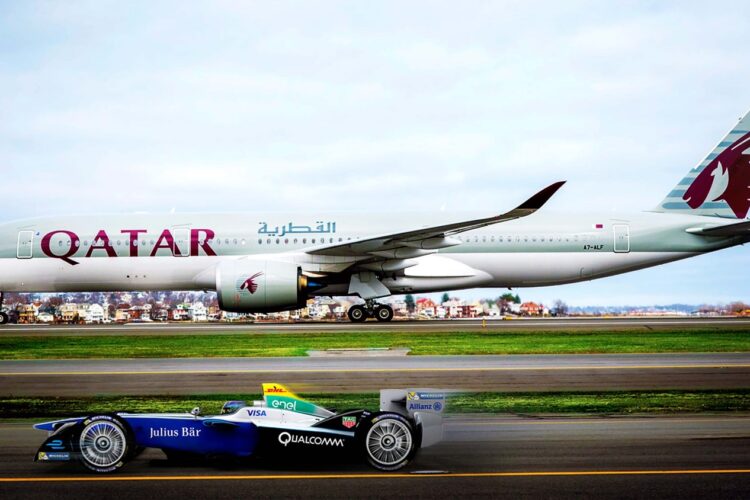 Qatar Airways named the Official Airline Partner of Formula E races in Paris and NY