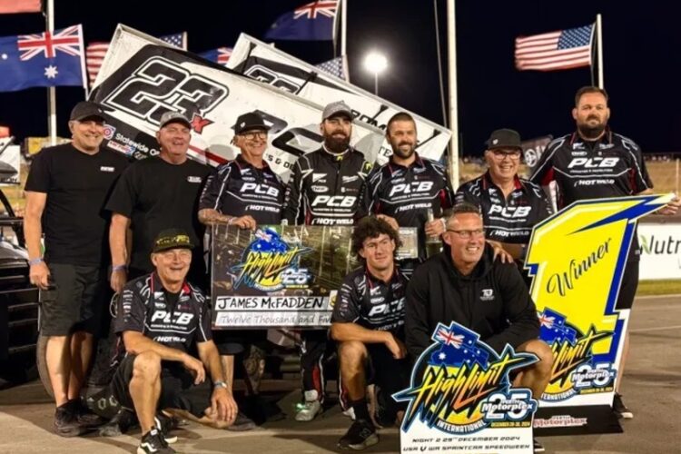 High Limit Racing: Larson chokes, McFadden doubles up in Perth