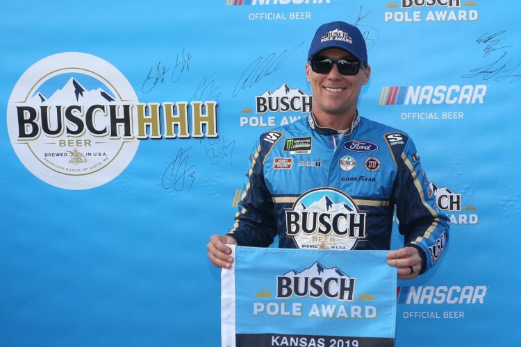 Kevin Harvick Leads Team Sweep in Kansas Qualifying