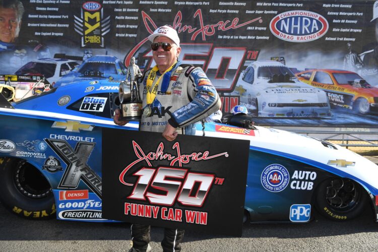 John Force Collects 150th NHRA Funny Car Victory