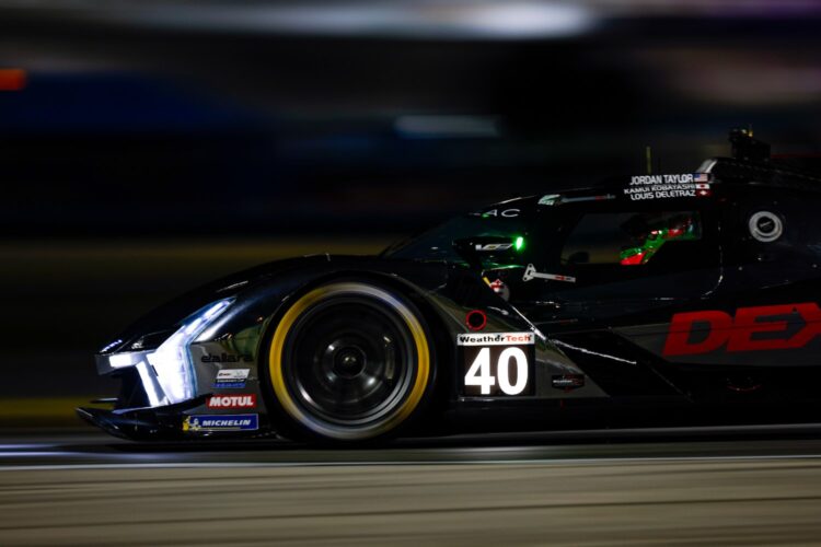 IMSA Rolex 24 Hour 6: #40 Cadillac leads at 1/4-mark