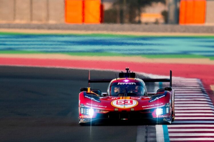 WEC News: Calado Quickest for Ferrari in Qatar Practice 1