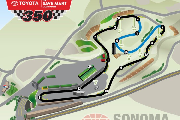 Sonoma Raceway reverts to original course for 2019 NASCAR race