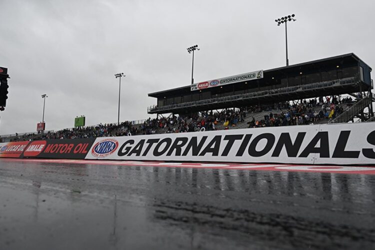 NHRA News: 2025 Gatornationals Saturday Qualifying washed out