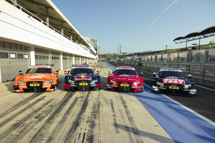 Audi drivers test RS 5 DTM at Budapest