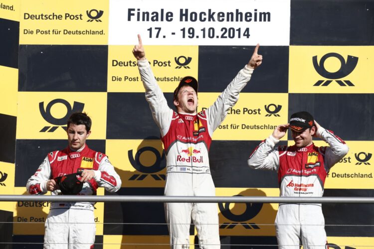 A clean sweep of the podium for Audi in the DTM finale