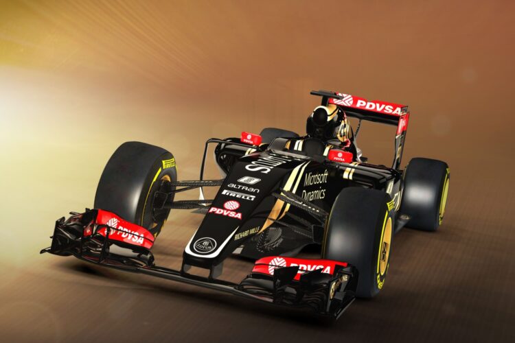 Lotus reveals first images of new F1 car