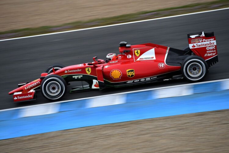 Raikkonen under last year’s Spanish GP pole time