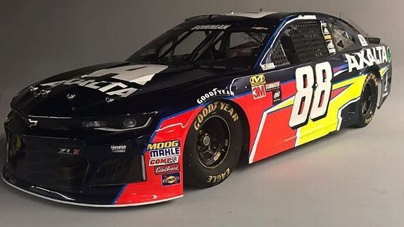 Bowman unveils new 2018 #88 Axalta Camaro